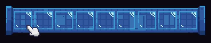 Blueprint Hotbar - minecraft-like pixel art - by spooox