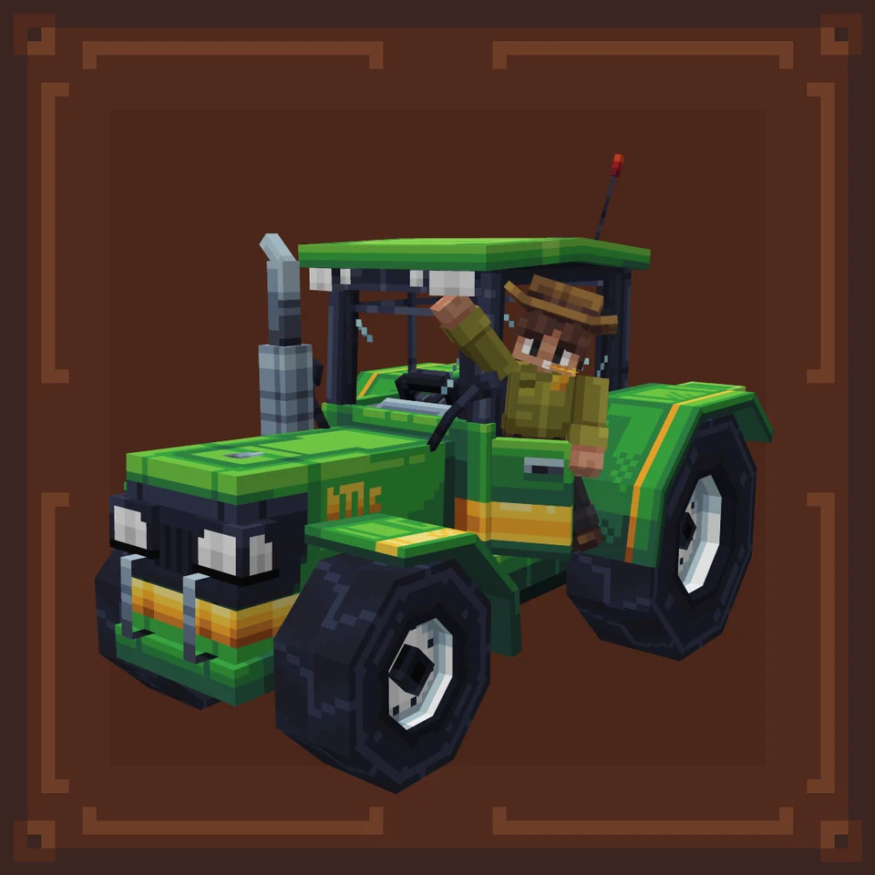 Tractor - minecraft-like models - by spooox