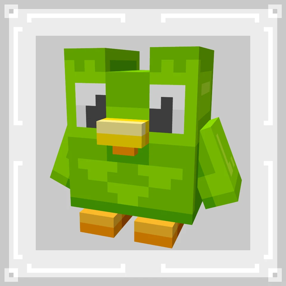 Duolingo - minecraft-like models - by spooox