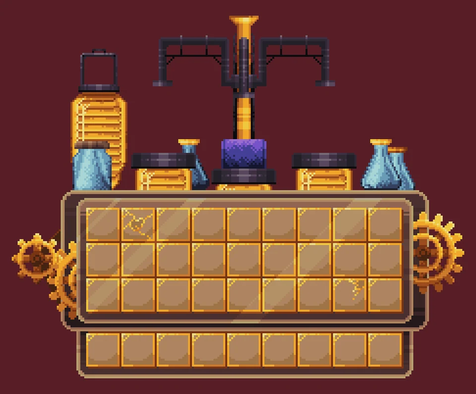 Steampunk Brewingstand - minecraft-like pixel art - by spooox